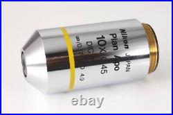 Nikon Plan Apo 10x / 0.45 DIC L inf/0.17 WD 4.0 Microscope Objective Lens