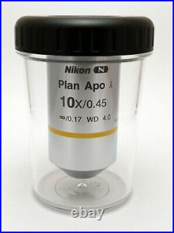 Nikon Plan Apo 10x/0.45 Lambda Microscope Objective MRD00105
