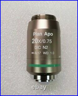 Nikon Plan Apo 20x/. 75 1.0 Wd Microscope Objective DIC N2