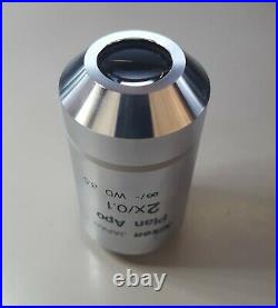 Nikon Plan Apo 2x/0.1 WD 8.5 Microscope Objective