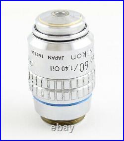 Nikon Plan Apo 60x 1.40 Oil CFN Microscope Objective Optiphot Labophot
