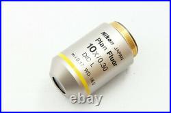 Nikon Plan Fluor 10X/0.30 DIC L /0.17 WD 16.0 Microscope Objective Lens #1845