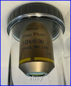 Nikon Plan Fluor 10X 0.30 Eclipse CFI Microscope Objective DIC L/N1 MRH00101