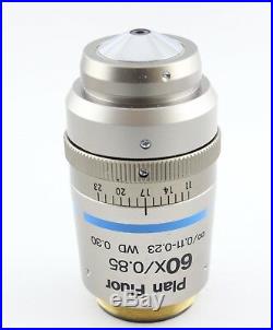 Nikon Plan Fluor 60x 0.85 0.11-0.23 Wd 0.30 Microscope Objective Eclipse I