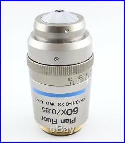 Nikon Plan Fluor 60x 0.85 0.11-0.23 Wd 0.30 Microscope Objective Eclipse I