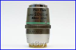Nikon Plan Fluor ELWD 20X/0.45 /0-2 WD 7.4 DIC L Microscope Objective