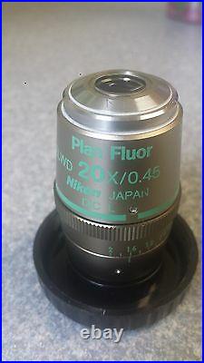 Nikon Plan Fluor ELWD 20x 0.45 DIC L WD Microscope Objective