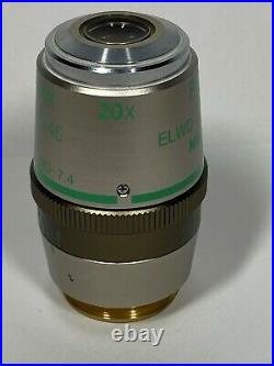 Nikon Plan Fluor ELWD 20x /0.45 Microscope Objective Ph1 DM /0-2 WD 7.4 DIC L