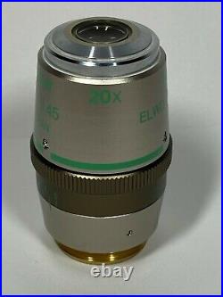 Nikon Plan Fluor ELWD 20x /0.45 Microscope Objective Ph1 DM /0-2 WD 7.4 DIC L