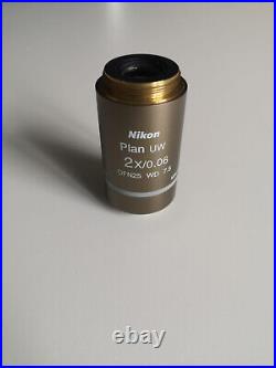 Nikon Plan UW 2x/0.06 Objective Microscope Lens