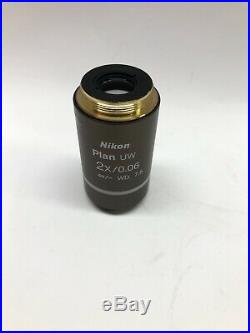 Nikon Plan Uw 2x/0.06 Wd 7.5 Microscope Objective Lens