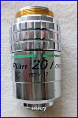 Nikon Plan microscope objectives set of 4 10x, 20x, 40x, 100x