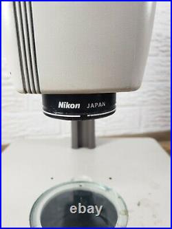 Nikon SMZ-U Stereoscopic Zoom Microscope ED Plan 1X UW10xa/24 lighted base C1