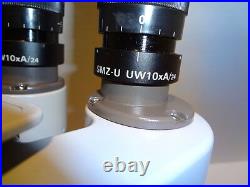 Nikon Smz-10a Stereomicroscope Ergo Tube Ed Plan 75x Nice Clean Scope