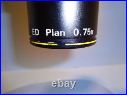 Nikon Smz-10a Stereomicroscope Ergo Tube Ed Plan 75x Nice Clean Scope