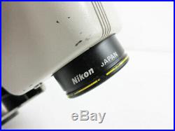 Nikon Smz-u Zoom 110 Microscope 2x Uw10xa/24 Ed Plan 0.75x 1.25x Head Ergo-tilt