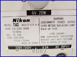 Nikon TMS Inverted Phase Contrast Microscope with 4 x Objectives DPlan, Plan, Ph