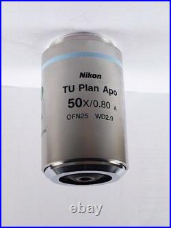 Nikon TU Plan APO 50x EPI D BD L & LV Series Industrial Microscope Objective