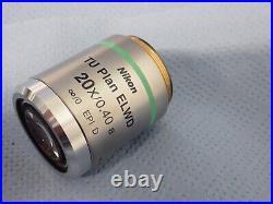 Nikon TU Plan ELWD 20x/0.40 Objective 32mm Thread