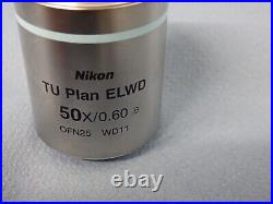 Nikon TU Plan ELWD 50x/0.60 B Objective 32mm Thread