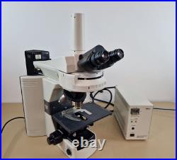 Nikon eclipse 80i fluorescence microscope with plan fluor objectives