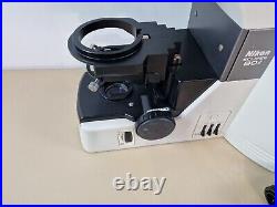 Nikon eclipse 80i fluorescence microscope with plan fluor objectives