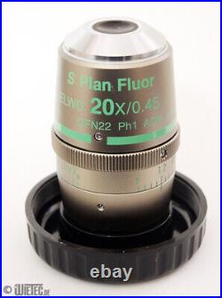 Nikon microscope lens S Plan fluorine ELWD 20X/0.45 Ph1 MRH48230