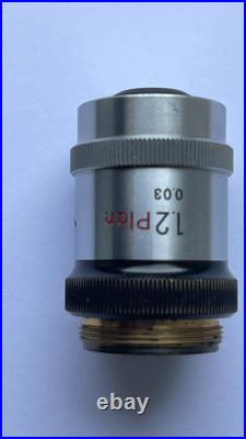 Nikon plan 1.2x, 0.03 microscope objective