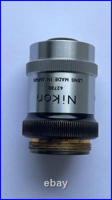 Nikon plan 1.2x, 0.03 microscope objective