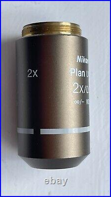 Nikon plan UW microscope objective 2x / 0.06, infinity / -, WD 7.5