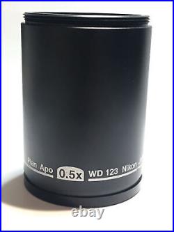 Objective Plan Apo 0.5x WD 123 Lens for Nikon Stereo SMZ Microscope