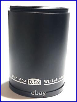 Objective Plan Apo 0.5x WD 123 Lens for Nikon Stereo SMZ Microscope