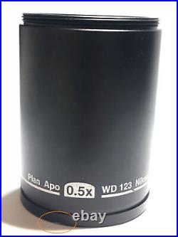 Objective Plan Apo 0.5x WD 123 Lens for Nikon Stereo SMZ Microscope