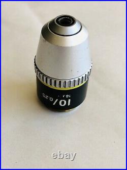 Set Of 4 Nikon Microscope Objectives, Plan 100, DIC 40, 10P & 10