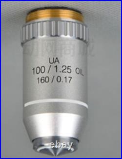 Used 1Pc Nikon Plan 100X/1.25 160/0.17 Oil Microscope Objective Lens Tested kc