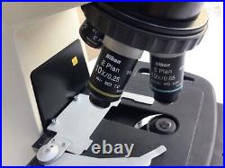 Vintage NIKON ECLIPSE E200 Binocular MICROSCOPE # E200MV R Objectives 4x 10x 40x
