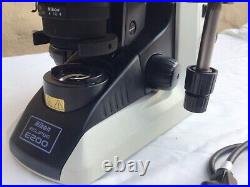 Vintage NIKON ECLIPSE E200 Binocular MICROSCOPE # E200MV R Objectives 4x 10x 40x