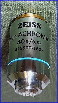 Zeiss Microscope 40X Plan Achromat Objective Infinity Olympus Nikon Leitz